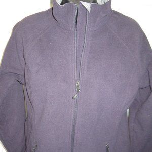 Lands' End Women's Marinac Fleece Jacket,  Black, size L, F2, NWT